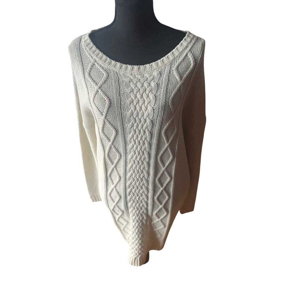 Jack by BB Dakota Cable Knit Sweater Dress Size L
